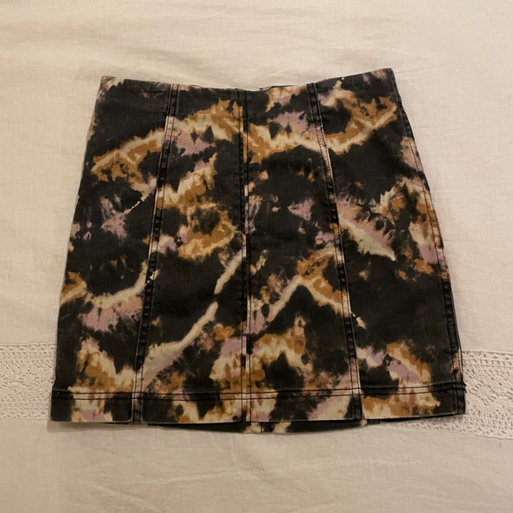 Free People Mini Skirt Stretch Denim - Picture 1 of 7